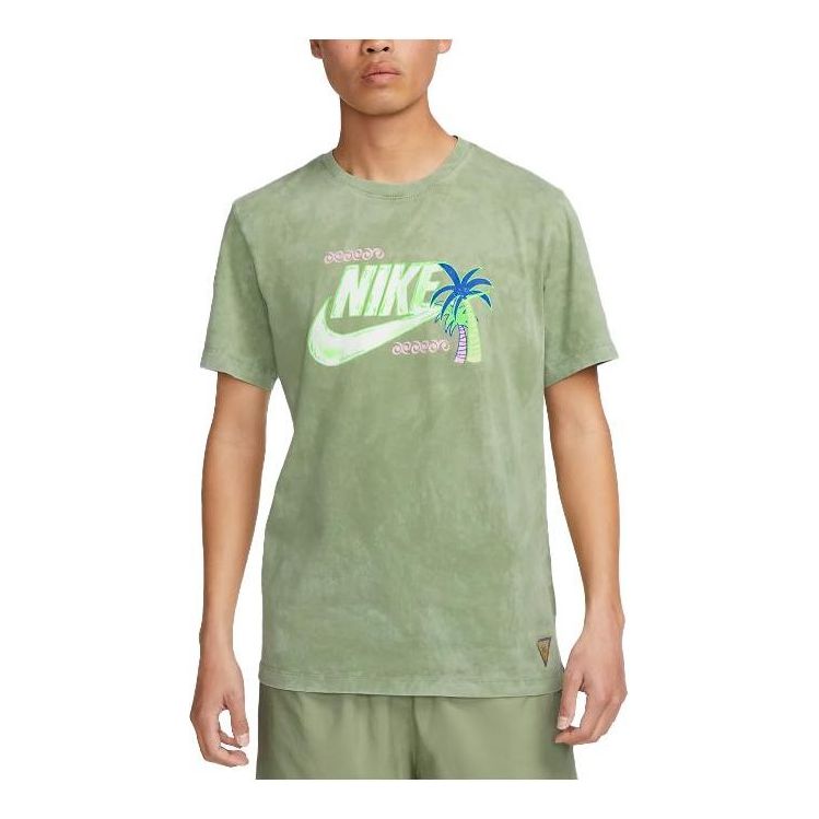 Nike Sportswear Coconut Tree T-Shirt 'Green' FB9789-386