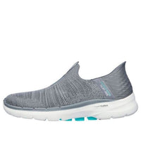 (WMNS) Skechers Go Walk 6 Slip In Fabulous View 'Grey' 124569-GRY