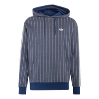 adidas Pinstripes Hoodie Asia Sizing 'Night Indigo' KR9704