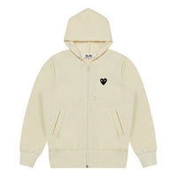 CCOMME des GARCONS PLAY Zip Hoodie Big Black Heart 'Beige' AZ-T254-051-3