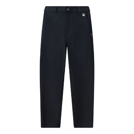 FILA Logo Straight Woven Golf Trousers For Men Blue A11M125805F-NV