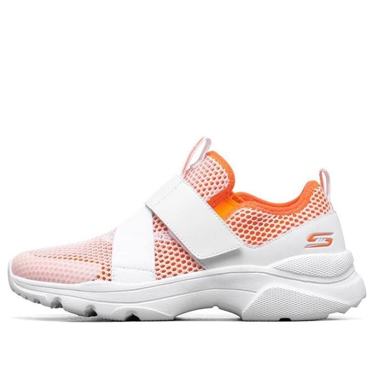 (WMNS) Skechers Bobs Frontier Running Shoes White/Orange 117011-WOR