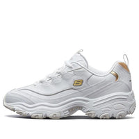 Skechers D'lites 1.0 Running Shoes White/Gold 52676-WGD
