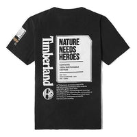 Men's Timberland SS20 Earth Series Printing Short Sleeve Black A2B51001