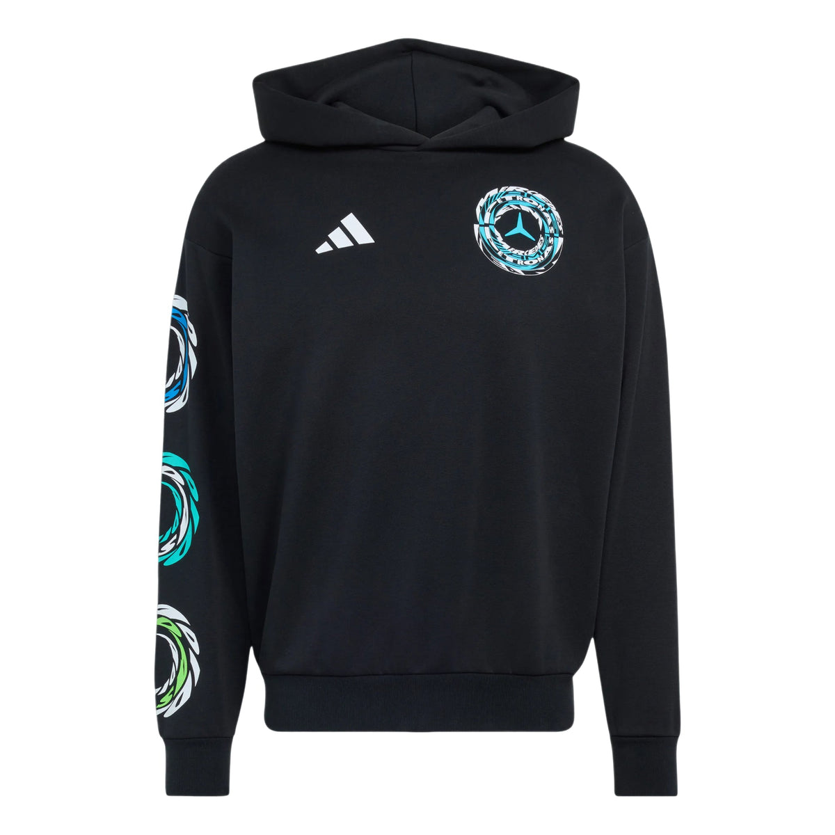 adidas x Mercedes AMG Petronas Formula 1 Team Lights Hood Sweatshirt 'Black' KR9701