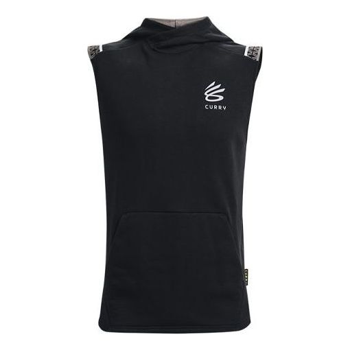 Under Armour Curry Fleece Sleeveless Hoodie 'Black' 1366637-001