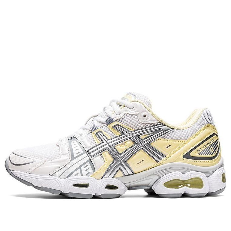 (WMNS) ASICS GEL-Nimbus 9 'White Silver Yellow' 1202A278-101