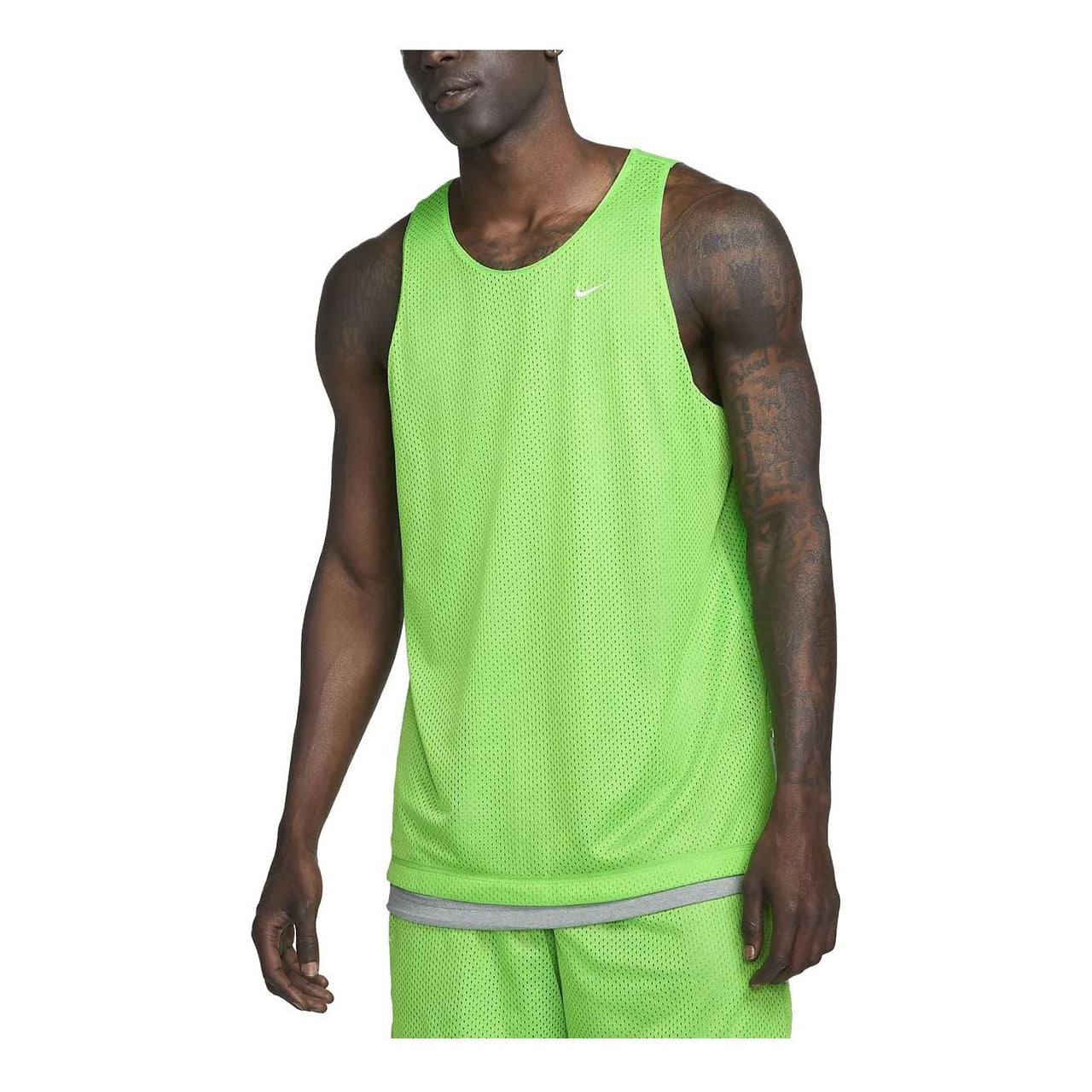 Nike Dri-FIT Standard Issue Quick-Dry Reversible Basketball Jersey 'Light Green Grey' DQ5732-313