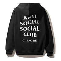 ANTI SOCIAL SOCIAL CLUB Assc Chen DU Back Printing hooded Long Sleeves Unisex Black ASSW437