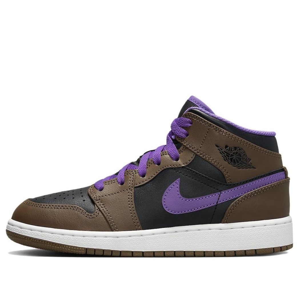 (GS) Air Jordan 1 Mid 'Purple Mocha' DQ8423-215