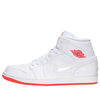 Air Jordan 1 Mid Prem 'White Infrared' 667399-123