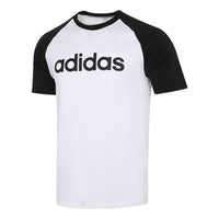 Men's adidas neo Sports Round Neck Casual Breathable Short Sleeve White T-Shirt GP4898