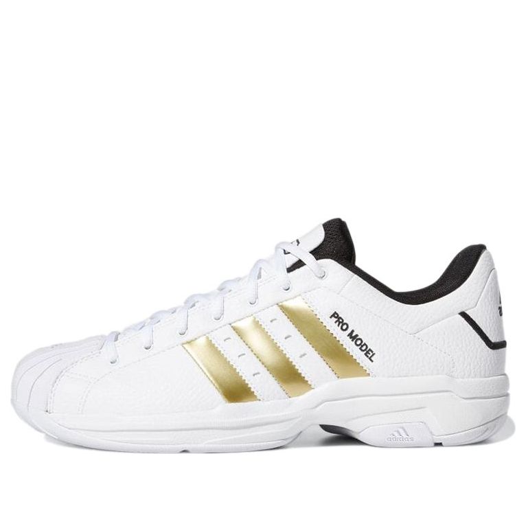 adidas Pro Model 2G Low 'White Gold Metallic' H68060