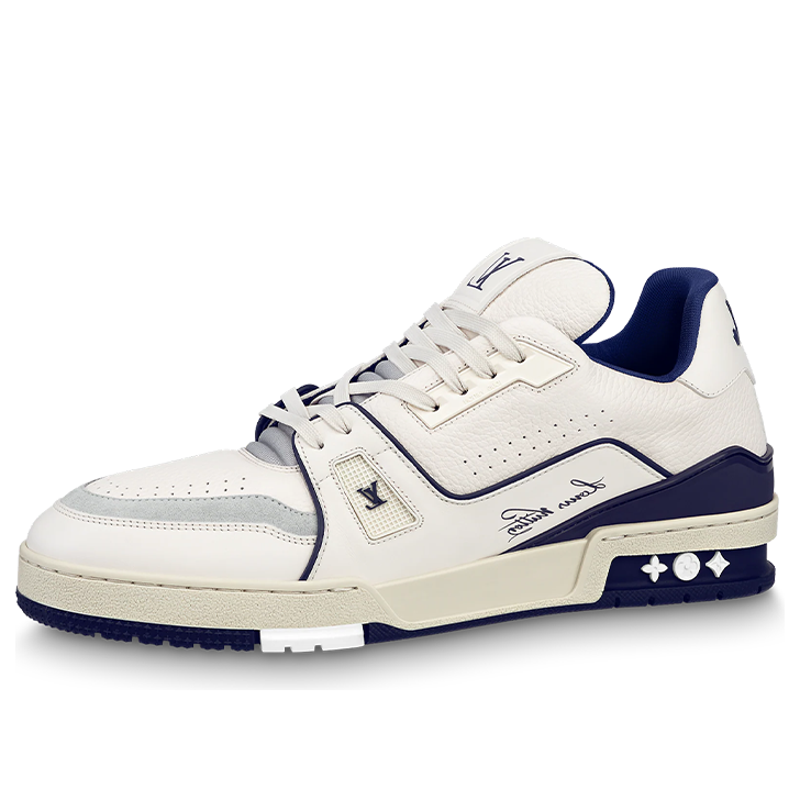 LOUIS VUITTON LV Trainer Sneakers 'White Navy' 1ABNIH