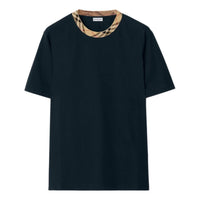 Burberry 26 Check Trim Cotton T-shirt 'Navy' 81189591