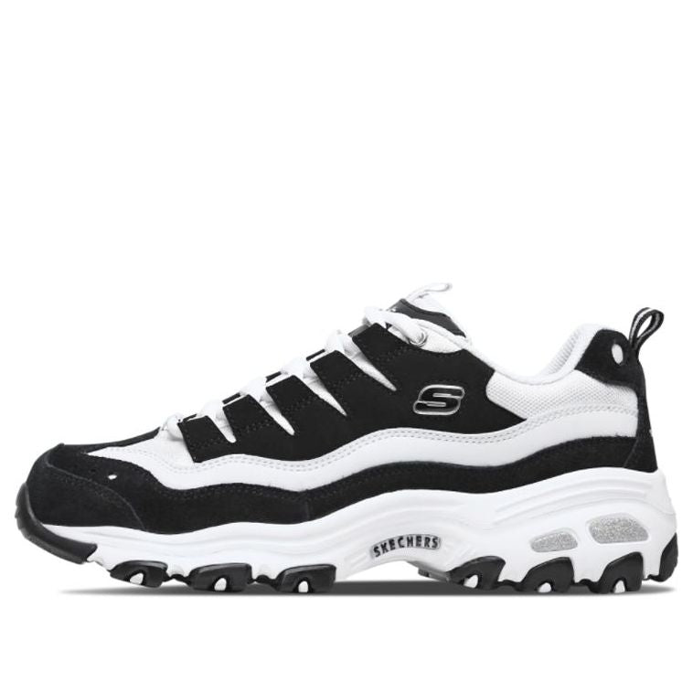 (WMNS) Skechers D'Lites 1.0 'White Black' 13141-BKW