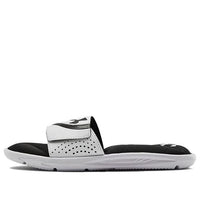 (GS) Under Armour Ignite 6 Slide 'White Black' 3022728-102