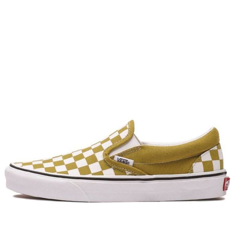 Vans Classic Slip-On 'Checkerboard - Olive Oil' VN0A4U381GI