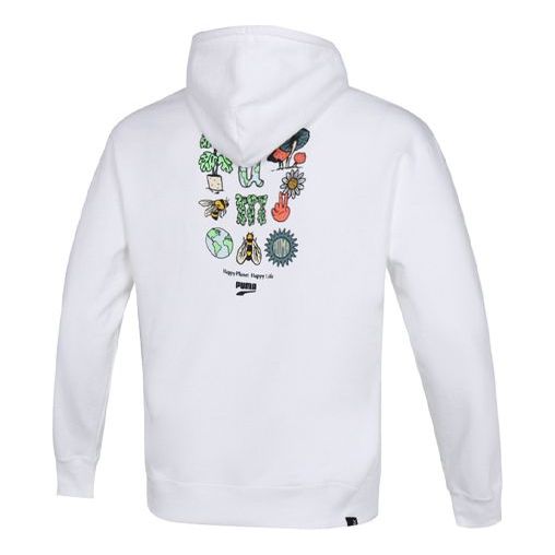 PUMA Downtown Funny Logo Printing Sports White 535412-02