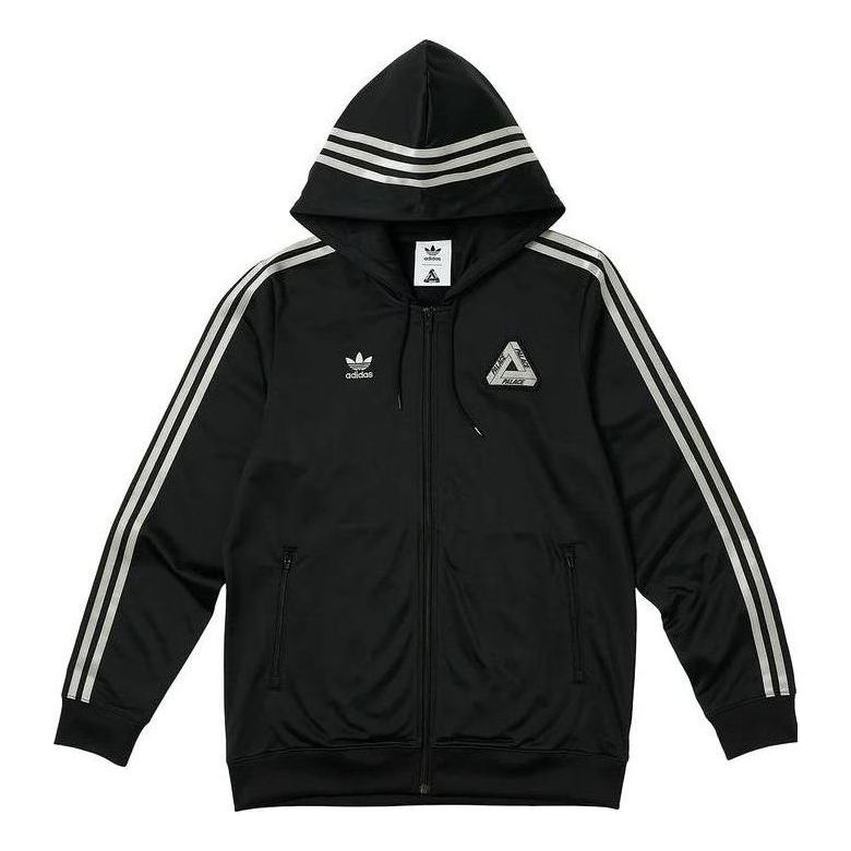 Palace x adidas Originals Hooded Firebird Track Top 'Black' IJ9803