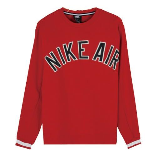 Nike Knit Round Neck Athleisure Casual Sports Red AR1823-657