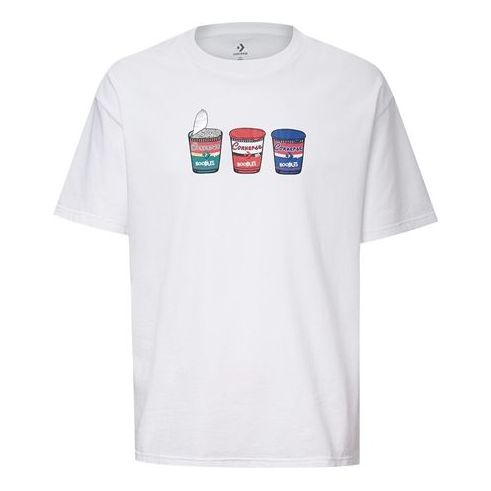 Converse Hyper Local Food Graphic Short Sleeve Tee White 10020853-A01