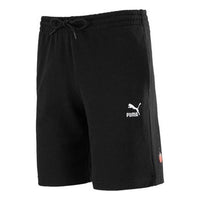 PUMA Club Shorts Embroidered Logo Casual Sports Black 533103-01