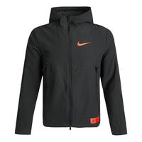 Nike Sports Training protection against cold Woven Hooded Jacket Black DH1384-010