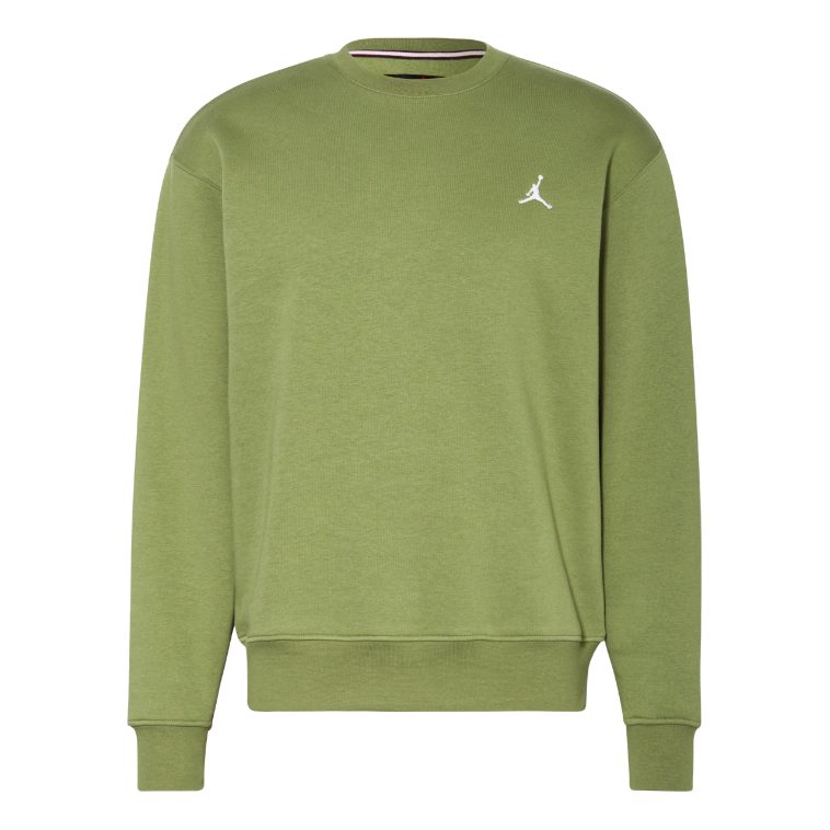 Air Jordan Brooklyn Fleece Crew-Neck Sweatshirt 'Sky J Light Olive' FJ7777-340