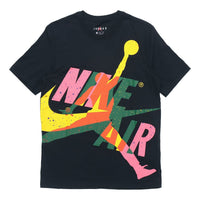 Air Jordan AS SS CTN JM Ccs HBR Crew Printed Short Sleeve TEE Men Black CT6752-011