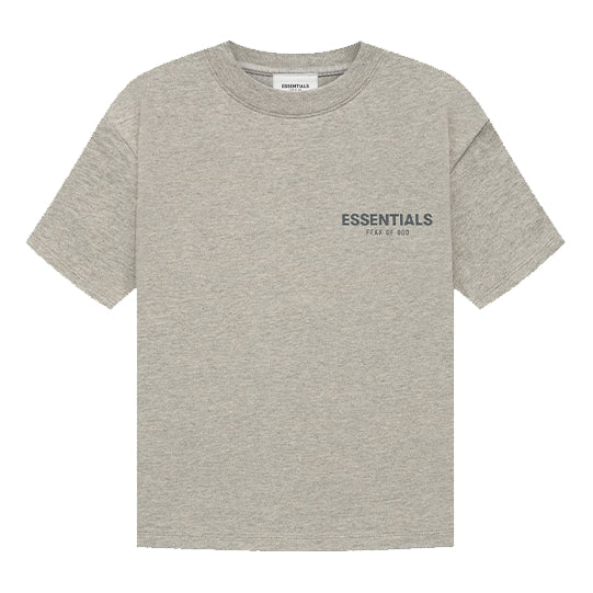 (GS) Fear of God Essentials FW21 Ss Tee Dark Heather Oatmeal FOG-FW21-164