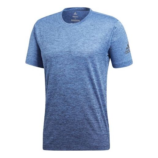 adidas FreeLift gradi Gradient Training Sports Short Sleeve Navy Blue CX0218