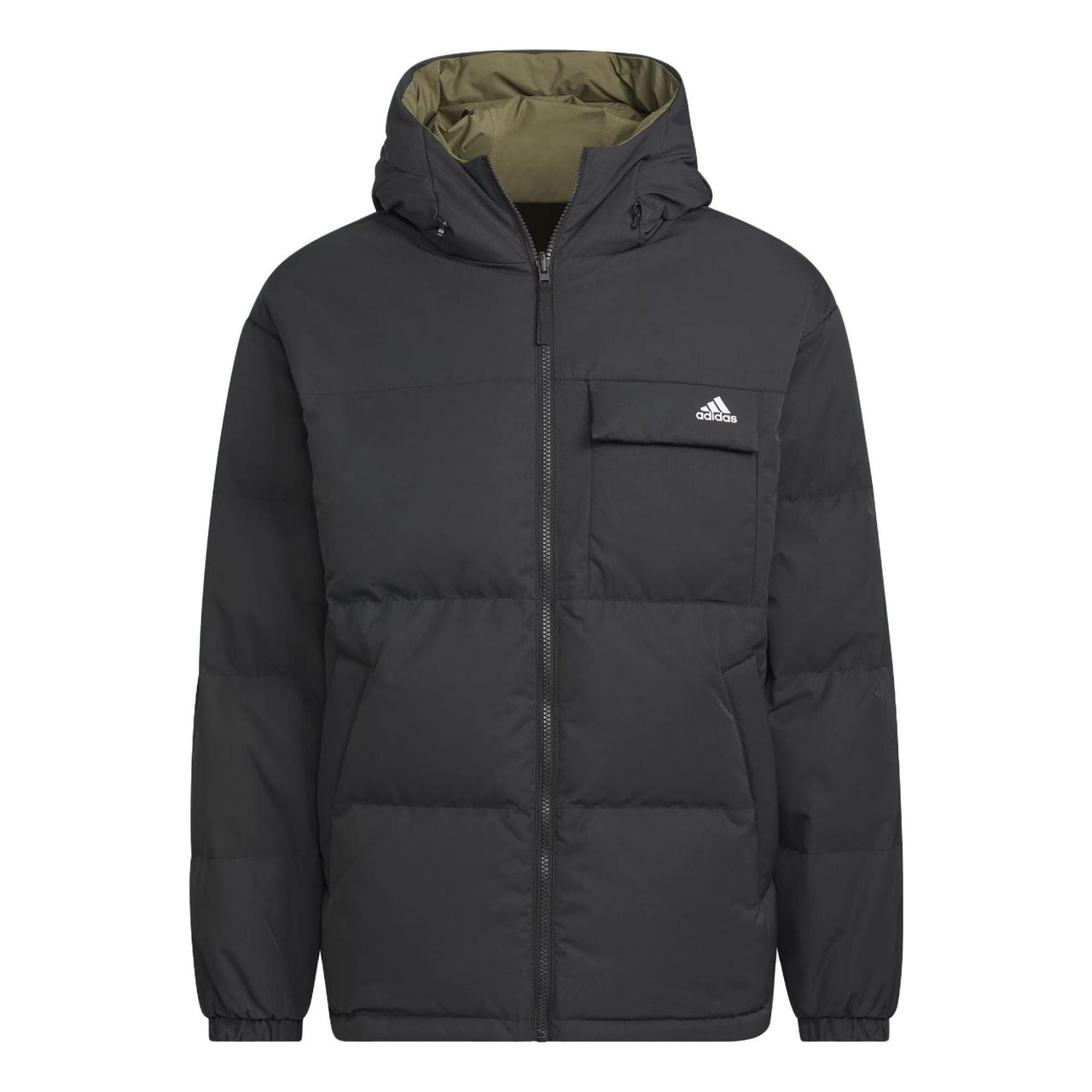 adidas Reversible Down Jacket 'Black Green' IV7569