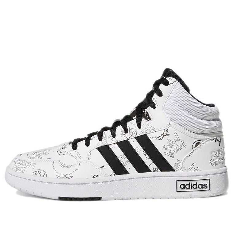 adidas Hoops 3.0 Mid 'White Black' GZ4859
