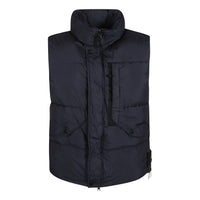 STONE ISLAND Logo Patch High-neck Padded Vest 'Navy' 7915G0423-V0020