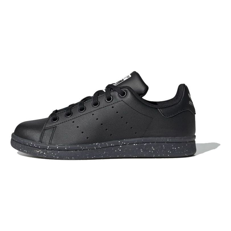 (GS) adidas originals Stan Smith J 'Black' EE7575