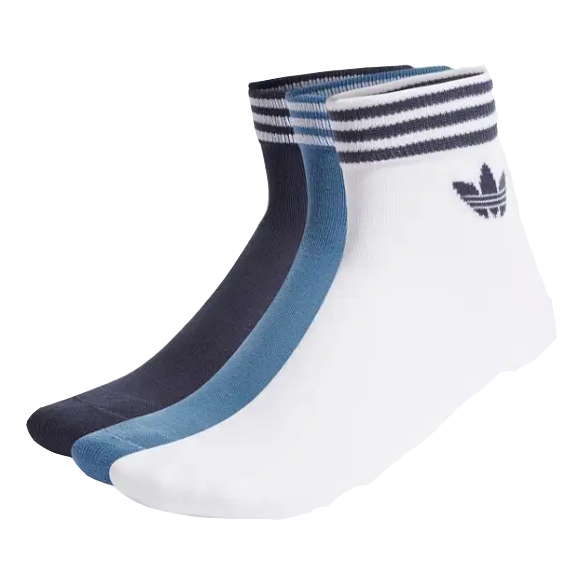 adidas Originals Athletic Socks Multicolour 3 Pairs 'White Teal Black' HL1704