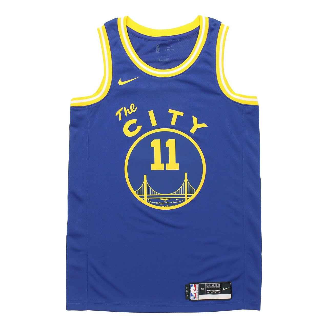 Nike NBA Sports Basketball Jersey SW Fan Edition 20 Season Golden State Warriors 11 Blue CN1024-495