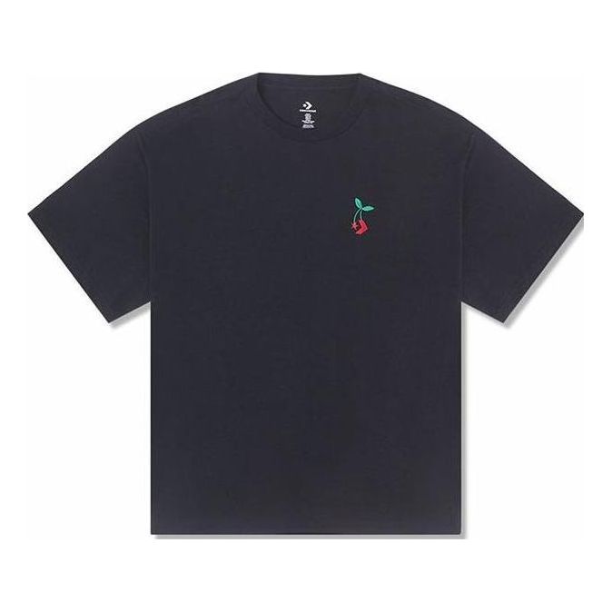 Converse Loose Fit Star Chevron Cherry Tee 'Black' 10025237-A01