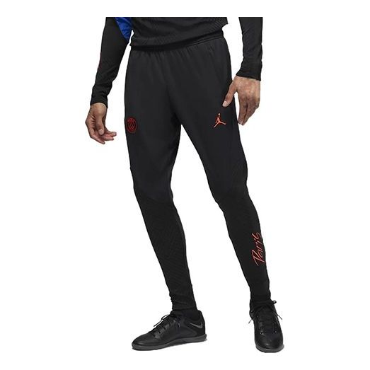 Air Jordan Solid Color Embroidered Sports Pants/Trousers Men's Black DN1265-010