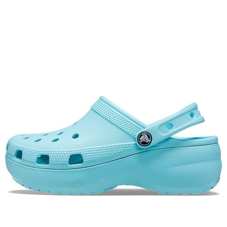 (WMNS) Crocs Classic Platform Clog 'Pure Water' 206750-4SS