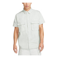 Nike Life Woven Military Short-Sleeve Button-Down Shirt 'Light Silver' DX3341-034