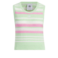 (WMNS) adidas Knitted Striped Vest Top Asia Sizing 'Green' JI7052