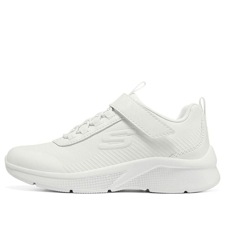 (GS) Skechers Microspec Classmate Cutie 'White' 302607L-WHT