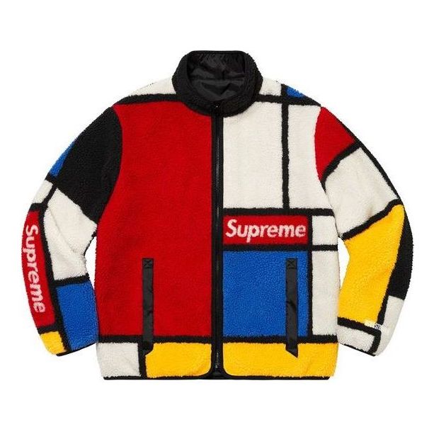 Supreme Reversible Colorblocked Fleece Jacket 'Multi-Color' SUP-FW20-199