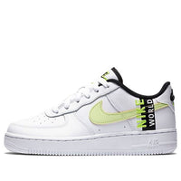 (GS) Nike Air Force 1 LV8 1 'Worldwide Pack - White Barely Volt' CN8536-100