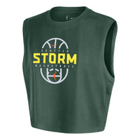 (WMNS) Nike Seattle Storm WNBA Authentic Sleeveless Cropped T-Shirt 'Fir' IQ8217-323