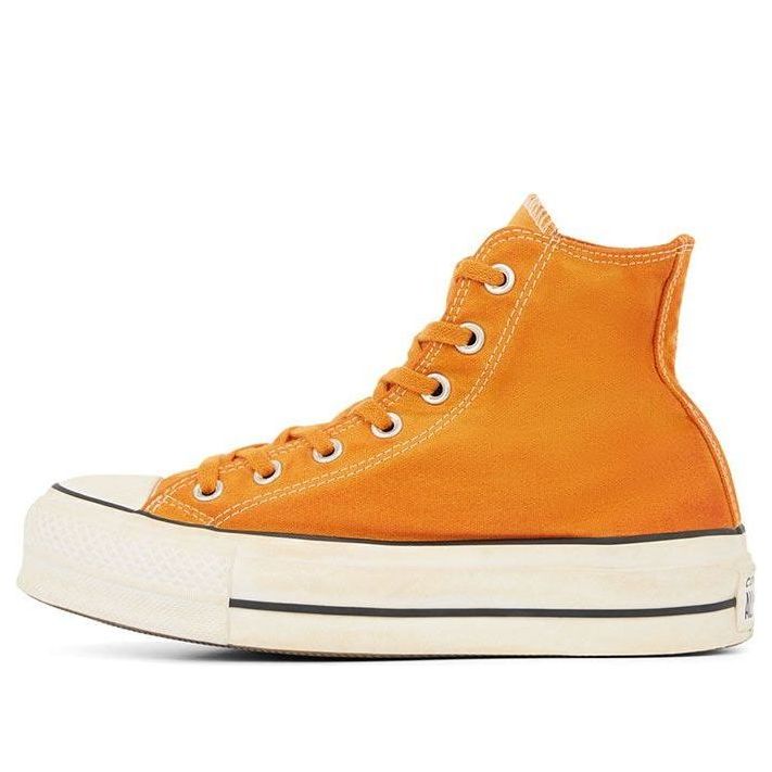 (WMNS) Converse Italian Crafted Dye Chuck Taylor All Star Platform High Top Orange White 566472C