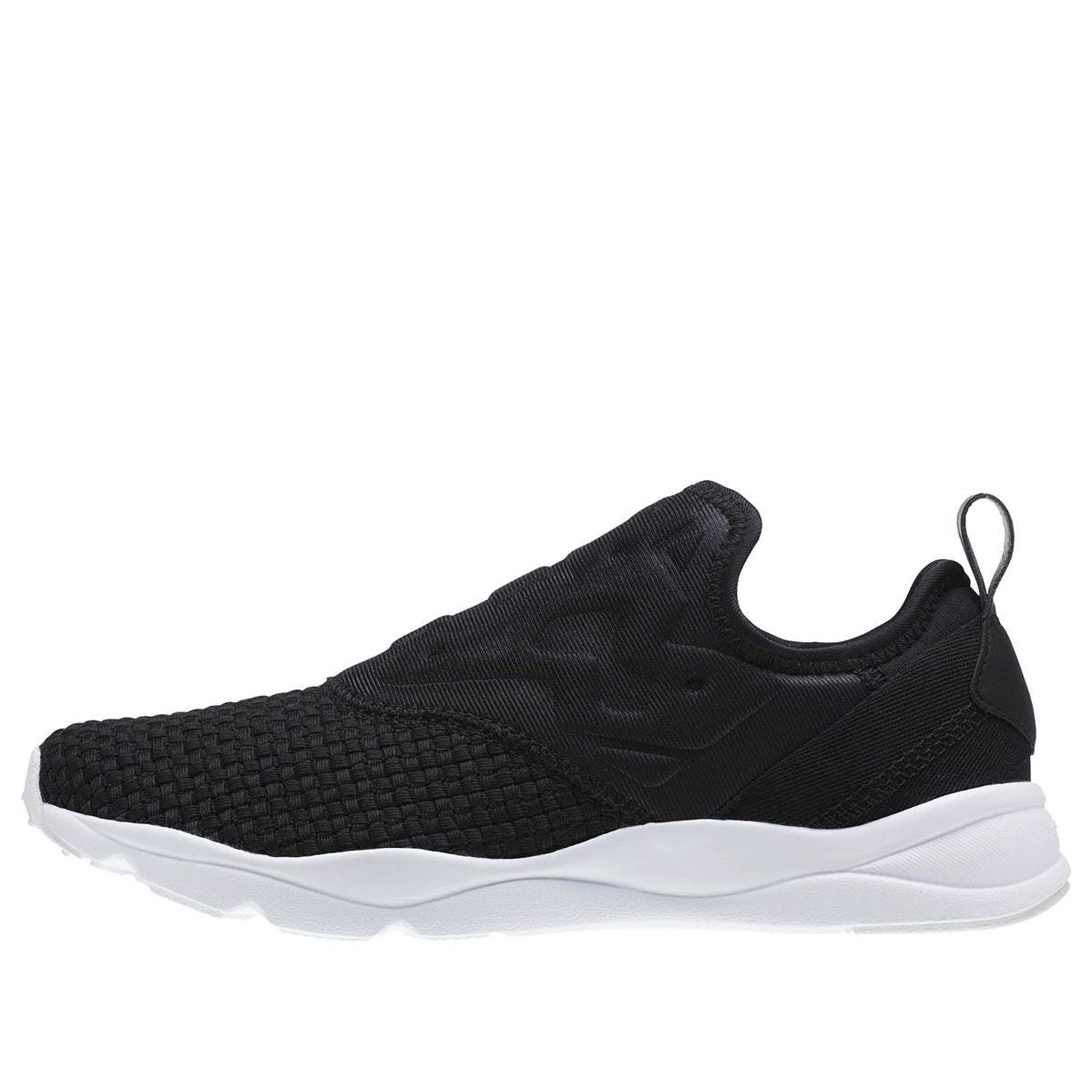 (WMNS) Reebok Furylite Slip On Woven 'Black' CM9809