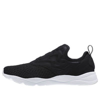 (WMNS) Reebok Furylite Slip On Woven 'Black' CM9809